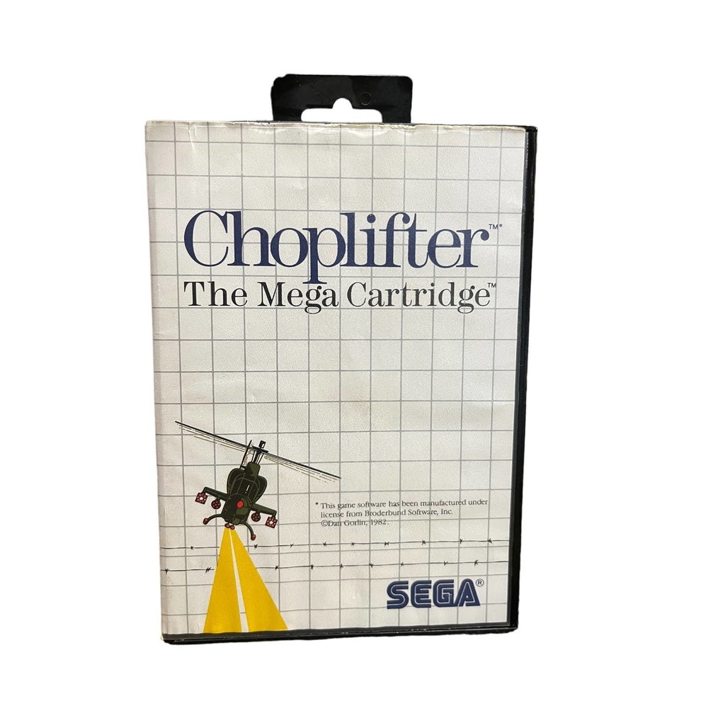SEGA Master System CIB Choplifter (tested/working)